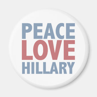 Aimant Peace Love Hillary