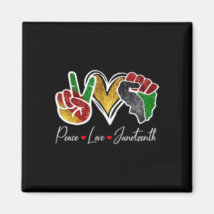 Aimant Peace Love Junetten Black Pride Freedom 4th Of J