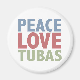 Aimant Peace Love Tubas