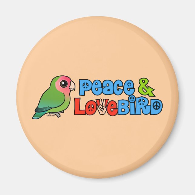 Aimant Peace & Lovebird (Devant)