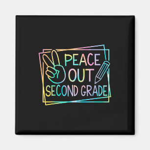 Aimant Peace Out Deuxième Année Dernière Jour De L'École 