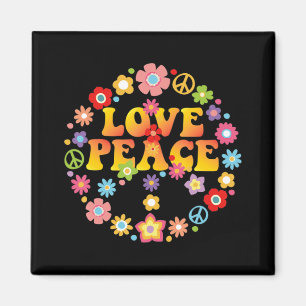 Aimant PEACE SIGN LOVE 60s 70s Tie Costume hippie