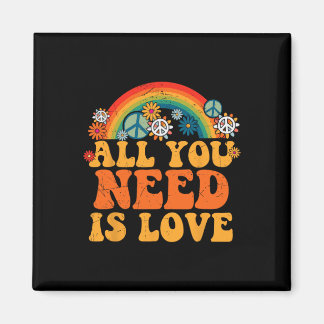 Aimant Peace Sign Love 60s les années 70 Tie Dye Hippie C