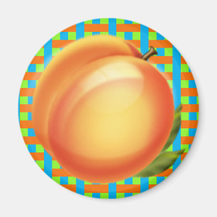 Aimant Peach Plaid