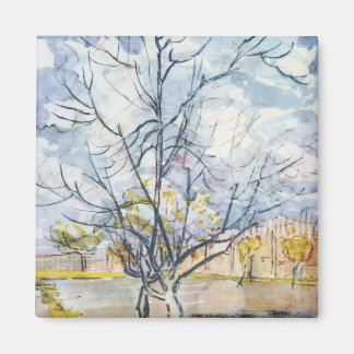 Aimant Peach Tree rose Van Gogh Art