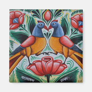 Aimant Peacock rickshaw art