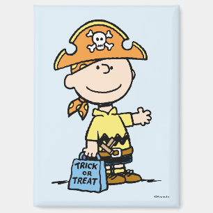 Aimant Peanuts Charlie Brown Pirate Halloween