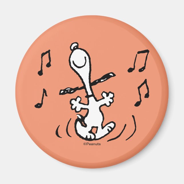 Aimant Peanuts | Snoopy Dancing (Devant)