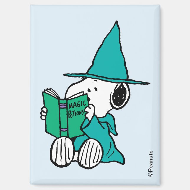 Aimant Peanuts Snoopy Potions Magiques Halloween (Recto)