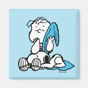 Aimant Peanuts   Valentine's Day   Linus & Snoopy