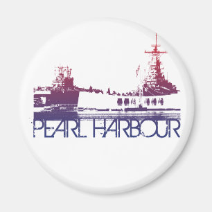 Aimant Pearl Harbour Skyline Design