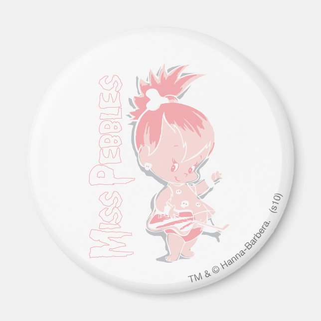 Aimant PEBBLES™ en rose (Devant)