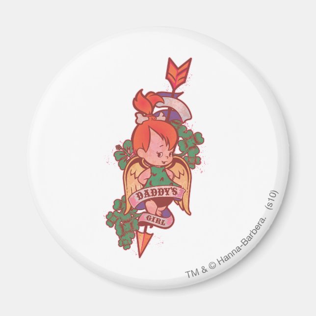 Aimant PEBBLES™ Fille de papa (Devant)