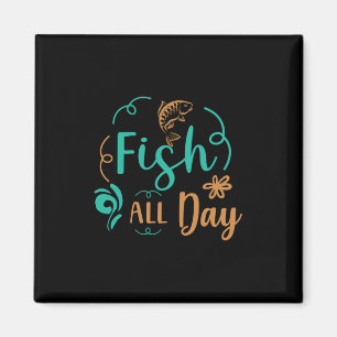 Aimant Pêche Art Fish Toute la journée