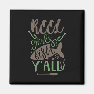 Aimant Pêche Art Real Girls Fish Yall