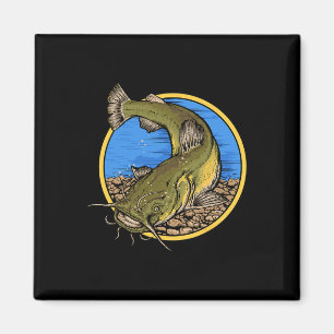 Aimant Pêche au poisson-chat à tête plate