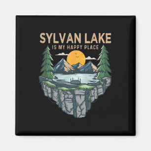 Aimant Pêche Bateau Camping - My Happy Place Sylvan La