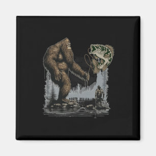 Aimant Pêche Bigfoot Drôle Sasquatch Poisson