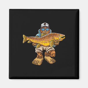Aimant Pêche de la truite Brown Pêche de la truite Bigfoo