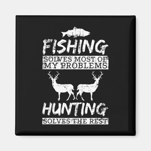 Aimant Pêche drôle de chasse résout le problème Poisson C (Devant)