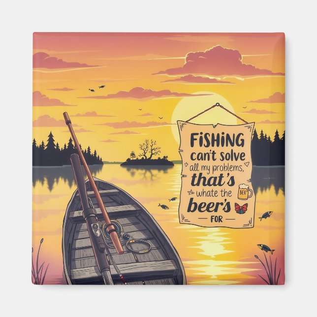 Aimant Pêche pour le plaisir (Devant)