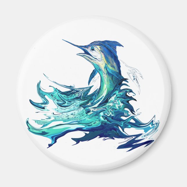 Aimant Pêche sportive Marlin (Devant)