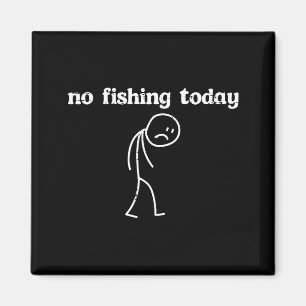 Aimant Pêche triste stickman drôle pêcheur hommes femmes