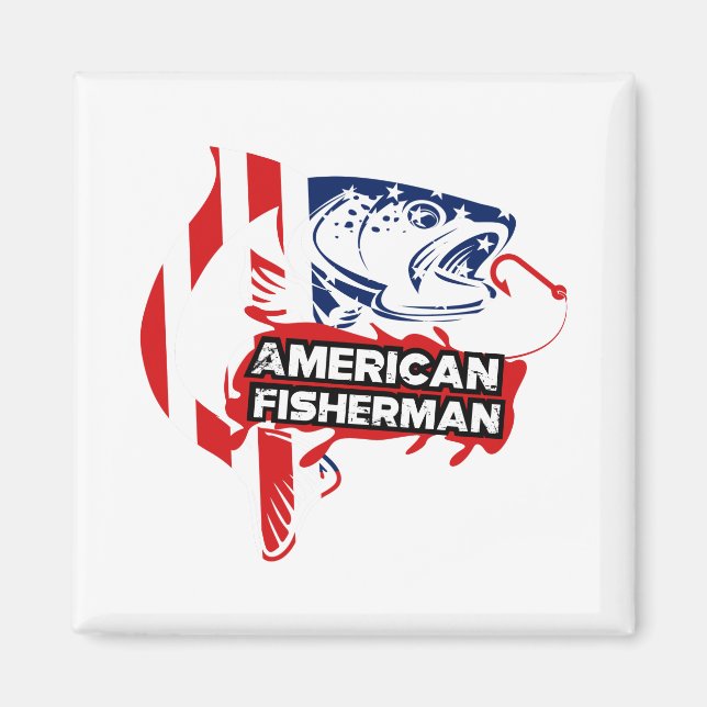 Aimant pêcheur américain (Devant)