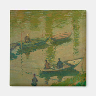 Aimant Pêcheurs sur la Seine à Poissy - Claude Monet -