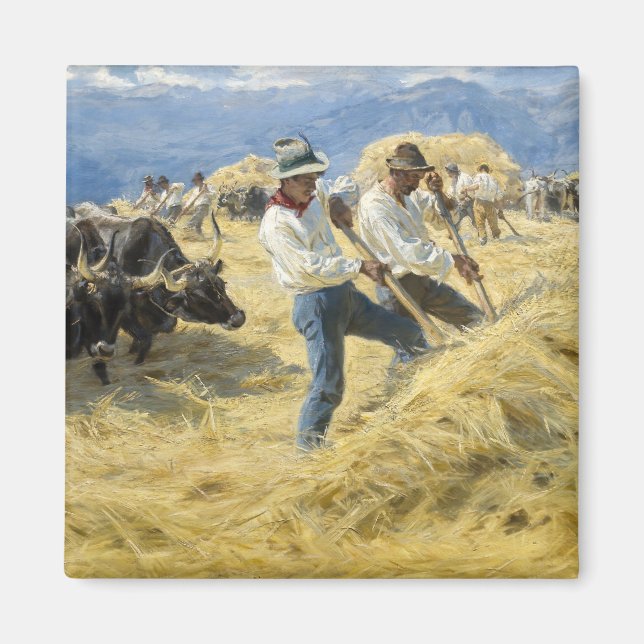 Aimant Peder Severin Kroyer - Threshing dans les Abruzzes (Devant)