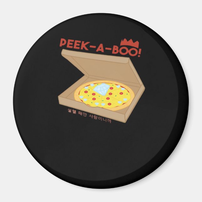 Aimant Peekabo Basic & Drôle Design (Devant)