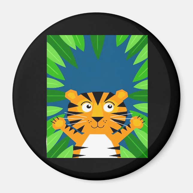 Aimant Peekabo Tiger (Devant)