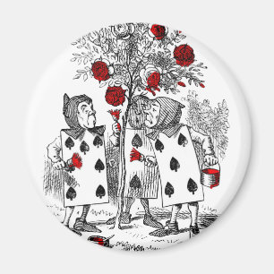 Aimant Peignant les roses rouges