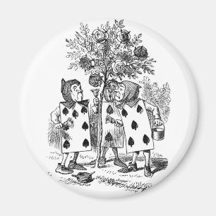 Aimant Peignant les roses rouges