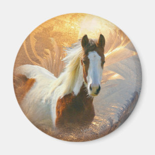 Aimant Peignez l'aimant d'or de cheval