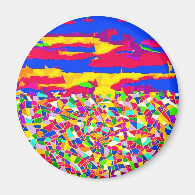 Aimant Peinture à l'huile de transcendance Abstraite (Devant)