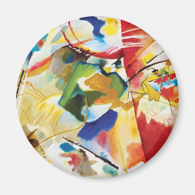 Aimant Peinture avec Centre Vert par Wassily Kandinsky (Devant)