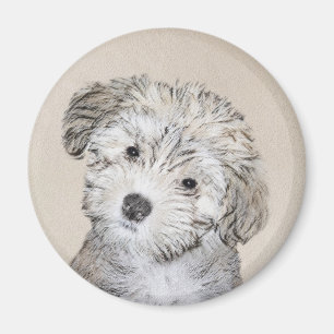 Aimant Peinture de Chien Havanais - Cute Original Chien A