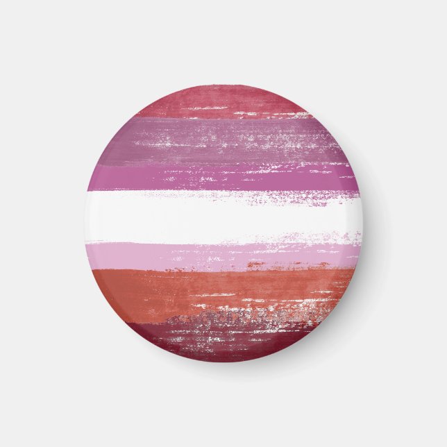 Aimant Peinture de fierté lesbienne (Devant)