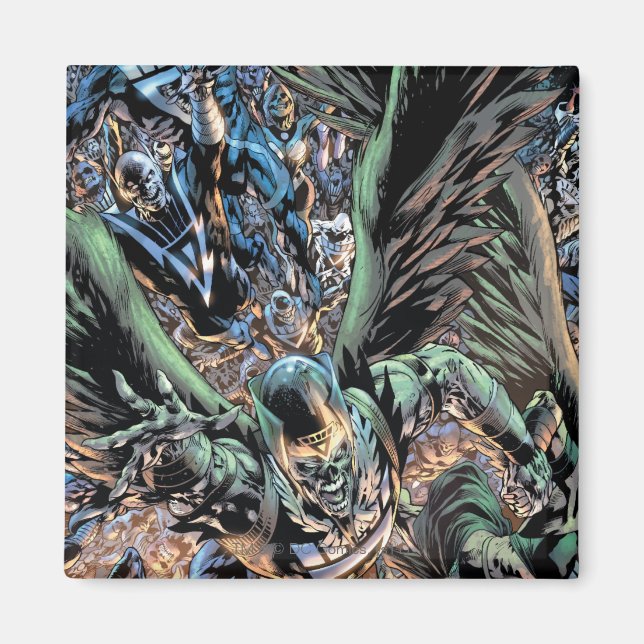 Aimant Peinture de groupe de nuit la plus noire - Couleur (Devant)