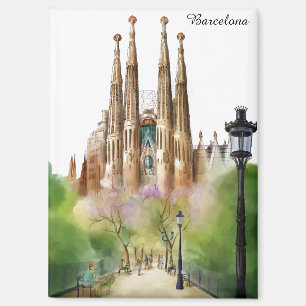Aimant Peinture de la Sagrada Família de Barcelone