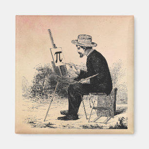 Aimant Peinture de nombre de pi