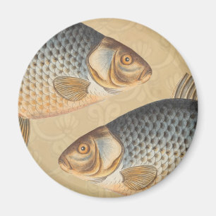 Aimant peinture de pêche de carpe dessin d'eau douce