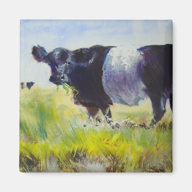 Aimant Peinture de vache à pois (Devant)