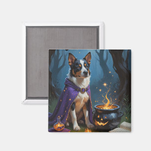 Aimant Peinture d'Halloween capricieuse australienne