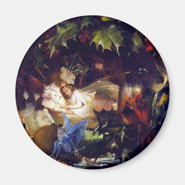 Aimant Peinture d'Imaginaire Fée Magique : La tour Fée (Devant)