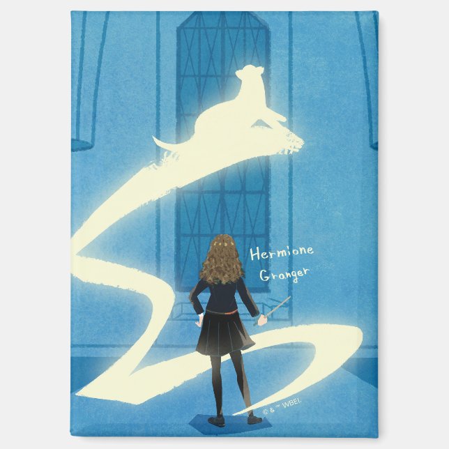 Aimant Peinture du Patronus d'Hermione Granger (Recto)
