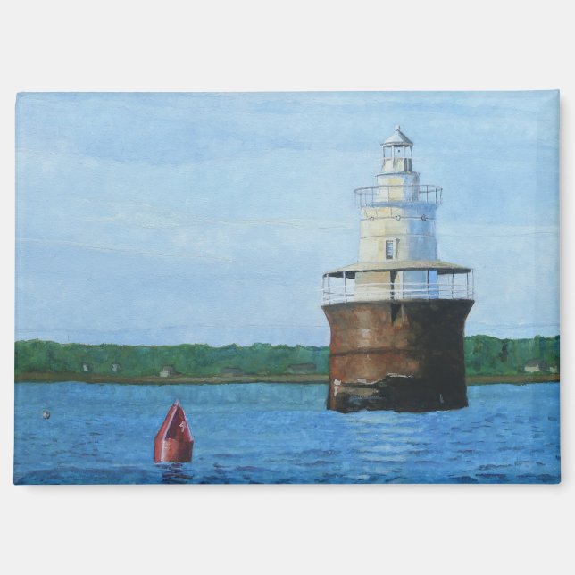 Aimant Peinture du phare du chenal de Lubec (Recto)