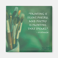 Peinture Est Silencieux Poésie Plutarque Citation 