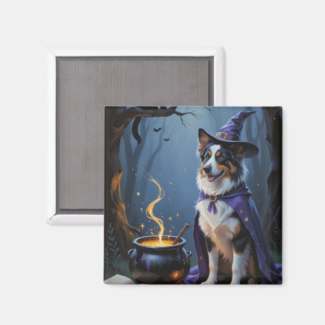Aimant Peinture fantaisiste d'Halloween de Berger Austral (Recto/Verso)